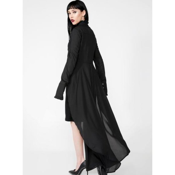 Killstar Tops - KILLSTAR Sorrows Maxi Shirt